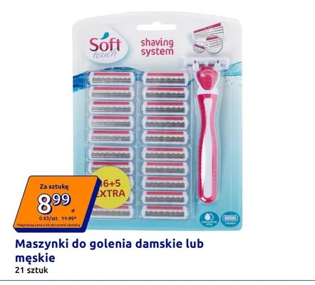 Maszynki do golenia damskie Soft Touch promocja w Action