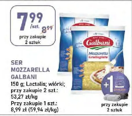 Ser Mozzarella Galbani promocja w Stokrotka
