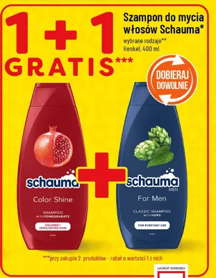Szampon do mycia włosów Schauma wybrane rodzaje promocja w POLOmarket