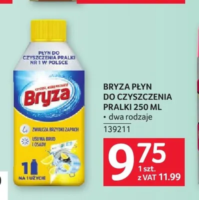 Płyn do czyszczenia pralki Bryza promocja w Selgros