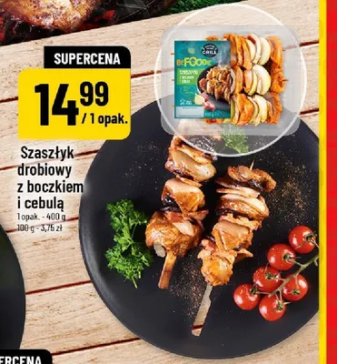 Szaszłyk drobiowy z boczkiem i cebulą BEFOODIE promocja w POLOmarket