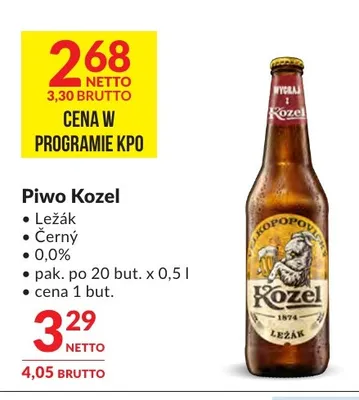 Piwo Kozel Ležák promocja w Makro