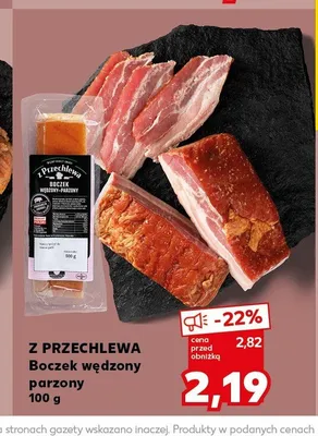 Boczek wędzony parzony Z Przechlewa promocja w Kaufland