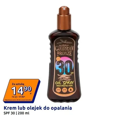 Krem lub olejek do opalania  promocja w Action