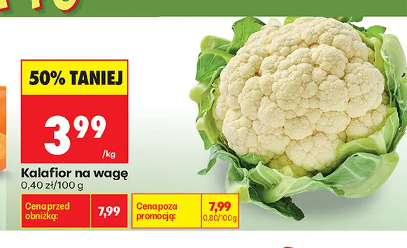 Kalafior promocja w Biedronka
