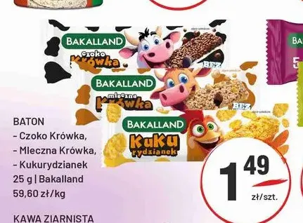 Baton Czoko Krówka Bakalland promocja w Sedal