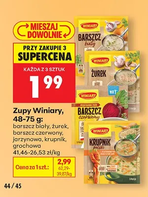 Zupa barszcz biały Winiary promocja w Biedronka
