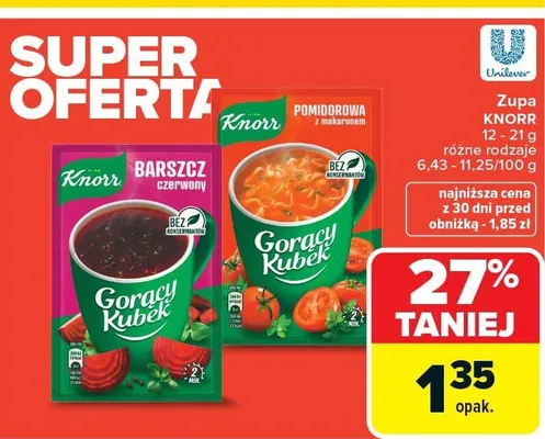 Zupa barszcz czerwony promocja w Carrefour Market