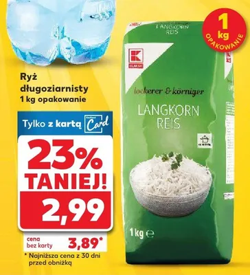Ryż długoziarnisty promocja w Kaufland