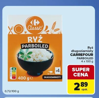 Ryż długoziarnisty Carrefour Parboiled promocja w Carrefour Market