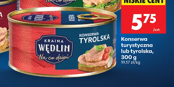 Konserwa tyrolska Kraina Wędlin promocja w Biedronka