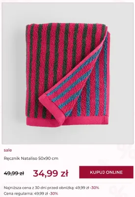 Ręcznik Nataliso 50x90 cm Home & you promocja w home&you