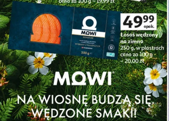 Łosoś wędzony na zimno promocja w Auchan