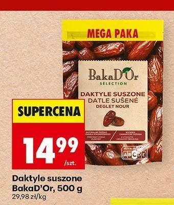 Daktyle suszone BakaD'Or promocja w Biedronka