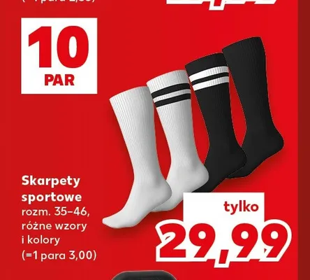 Skarpety sportowe 10-pak promocja w Kaufland
