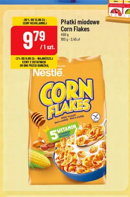 Płatki miodowe Corn Flakes Nestlé promocja w POLOmarket
