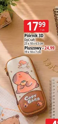 Piórnik pluszowy DpCraft promocja w Leclerc