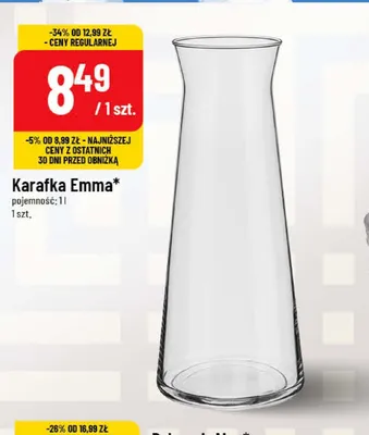 Karafka Emma 1 l promocja w POLOmarket