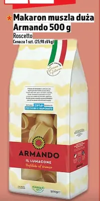 Makaron muszla duża Armando 500 g promocja w TOPAZ