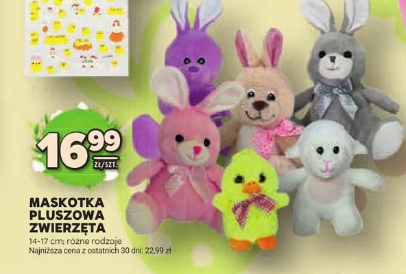 Maskotka pluszowa zwierzęta promocja w Stokrotka