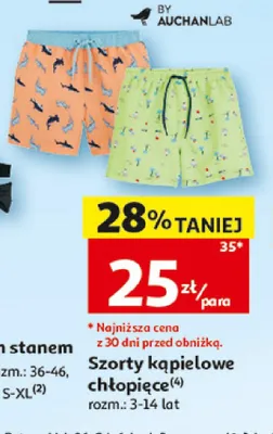 Szorty kąpielowe chłopięce Inextenso promocja w Auchan