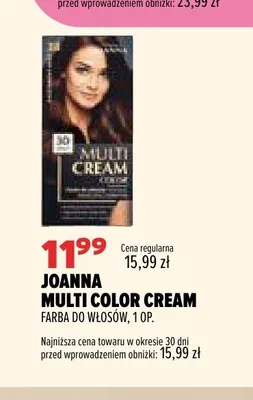 Farba do włosów Joanna Multi Color Cream promocja w Drogerie Natura