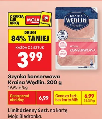 Szynka konserwowa promocja w Biedronka