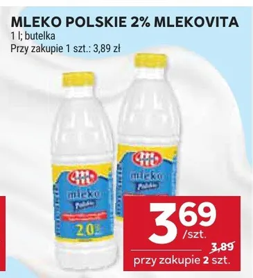 Mleko polskie 2% mlekovita promocja w Stokrotka