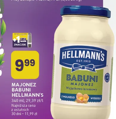 Majonez Babuni wyjątkowo kremowy z jajkiem promocja w Stokrotka