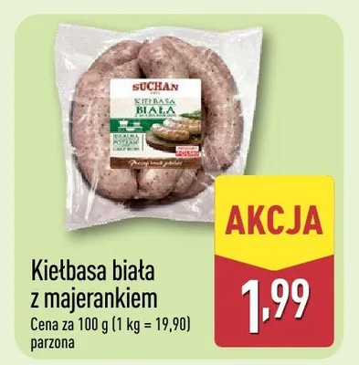 Kiełbasa biała z majerankiem promocja w Aldi