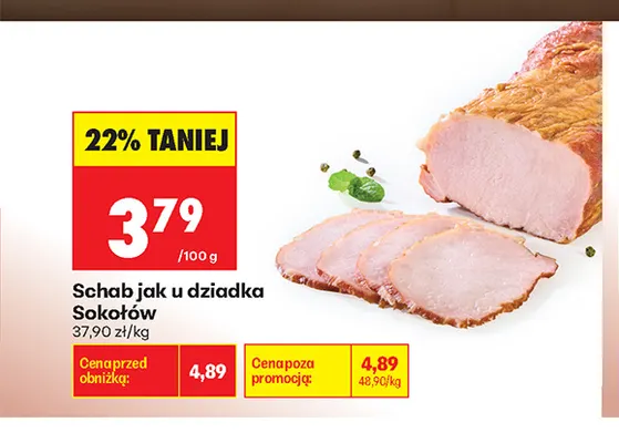 Schab jak u dziadka Sokołów promocja w Biedronka
