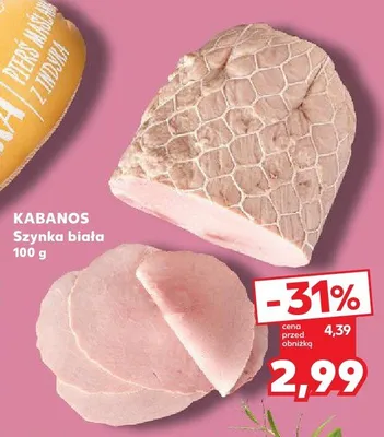 Szynka biała Kabanos promocja w Kaufland