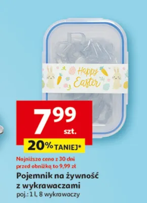 Pojemnik na żywność z wykrawaczami promocja w Auchan