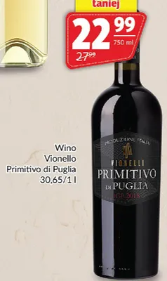 Wino Primitivo di Puglia promocja w Prim Market