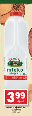 Mleko wiejskie świeże Piątnica 3,2% promocja w emma MARKET