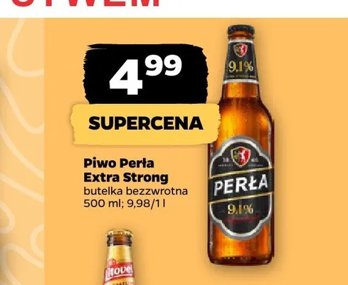 Piwo Perła Extra Strong promocja w Netto