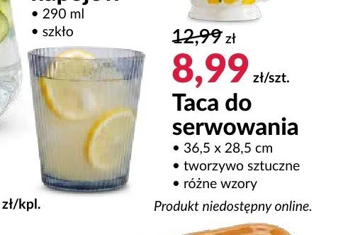 Taca do serwowania promocja w Salony Agata