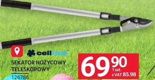 Sekator nożycowy teleskopowy Cellfast promocja w Selgros