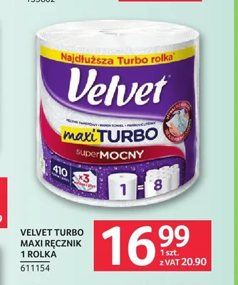 Ręcznik papierowy Velvet Maxi Turbo promocja w Selgros