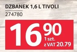 Dzbanek 1,6l Tivoli 274780 promocja w Selgros