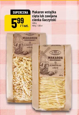Makaron wstążka zawijana cienka Gaczyński promocja w POLOmarket