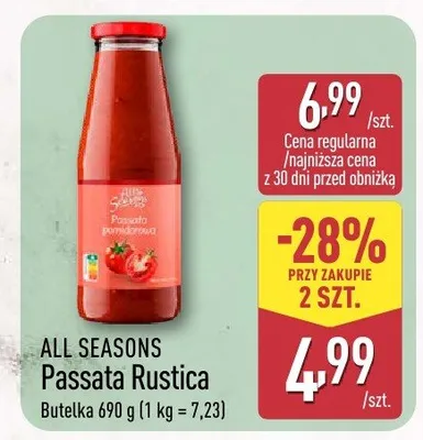 Passata Rustica promocja w Aldi