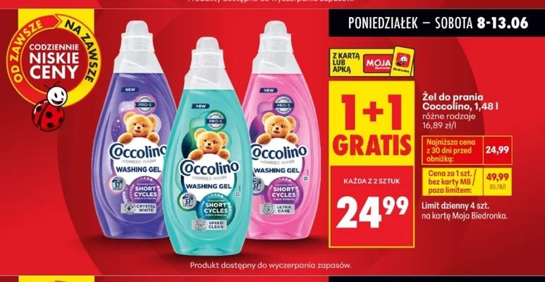 Żel do prania do koloru Ultra promocja w Biedronka