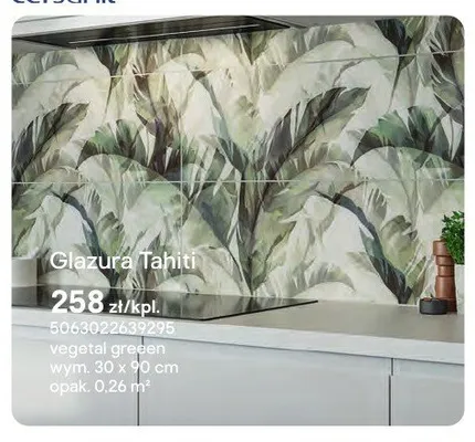 Glazura Cersanit Tahiti vegetal greeen 30x90cm promocja w Castorama