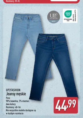 Jeansy męskie UP2FASHION promocja w Aldi