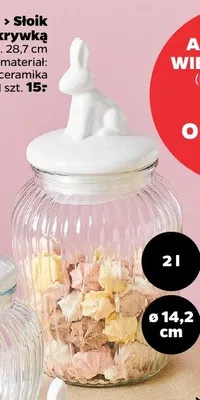 Słoik z pokrywką 28,7 cm 2 l promocja w Netto
