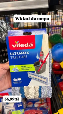 Wkład do mopa Ultramax Tiles Care promocja w Biedronka