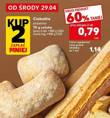Ciabatta pszenna Kaufland promocja w Kaufland
