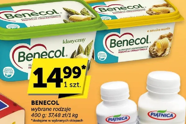 Margaryna Benecol różne rodzaje promocja w Groszek