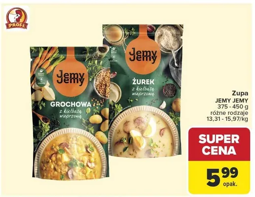 Zupa Żurek z kiełbasą wieprzową Jemy Jemy promocja w Carrefour